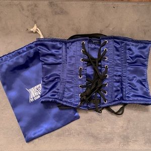 X small corset-style waist trainer by Adam Bonilla / Team Elite Physique